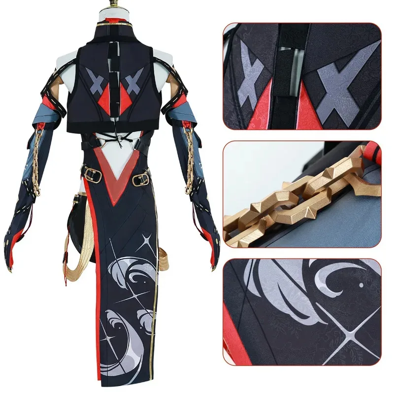 XS-3XL In Stock Wuthering Waves Yinlin Cosplay Costume Wig Dress Outfit Uniform Electro Congenital Resonator Yin Lin Cosplay
