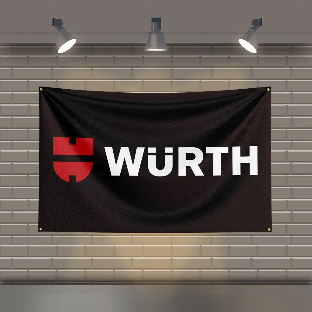 3x5 Ft W-Wurths  Flag Polyester Printed Mechanical Tool Flags for Room Garage Decor