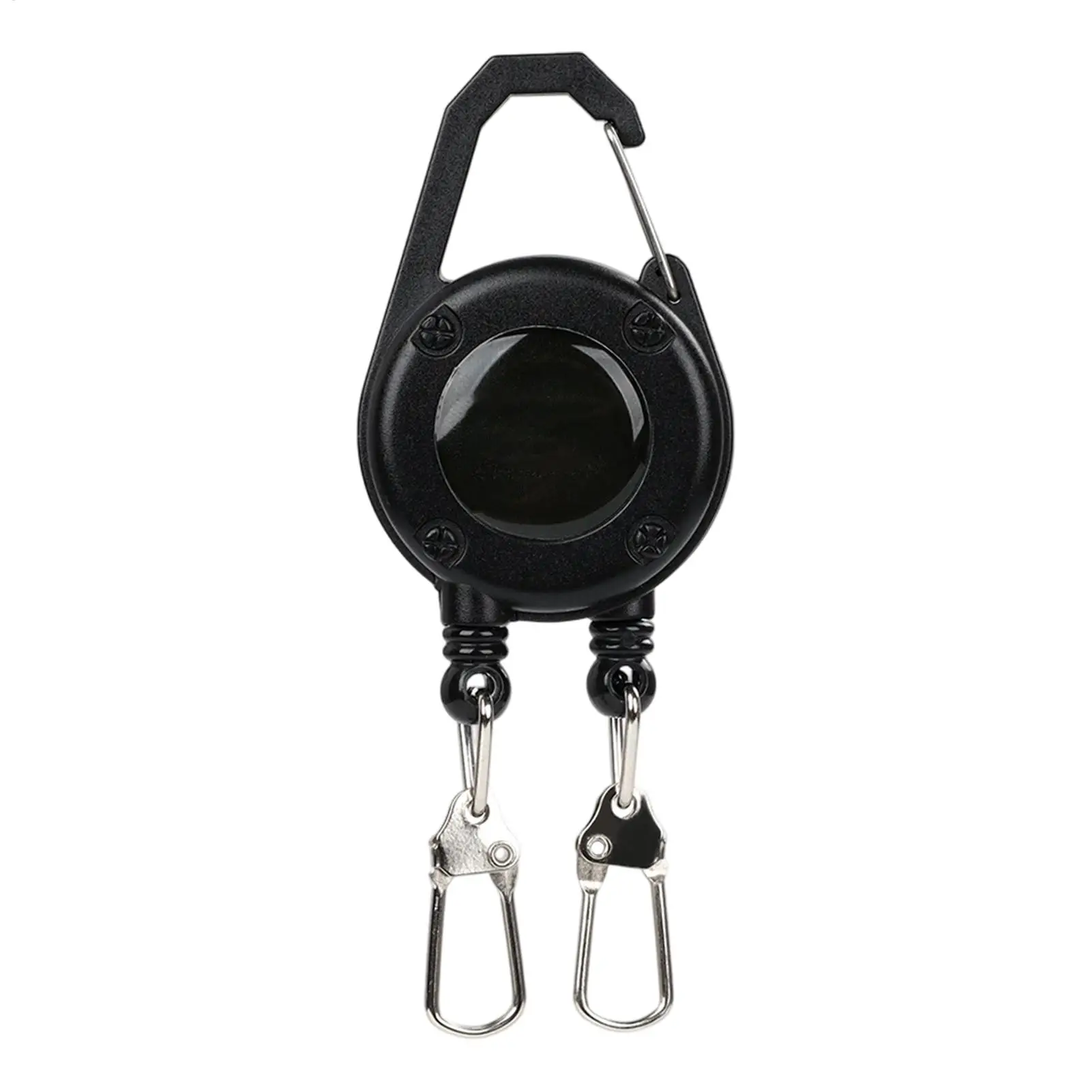 Outdoor Double Headed Clip Buckle, Work Permit Hanging Buckle, Keychain, Fishing Buckle, Telescopic Buckle, Easy to Pull Buckle