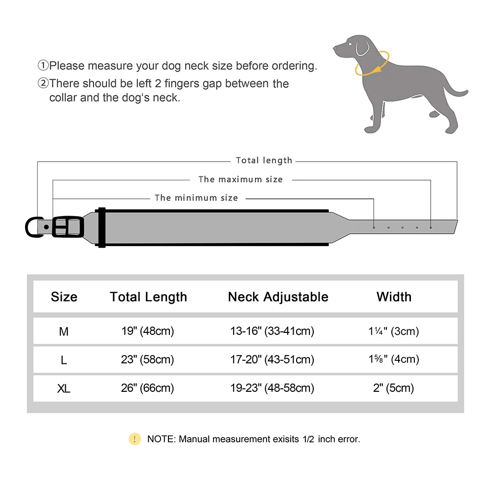 Wide Personalized PU Dog Collar 6