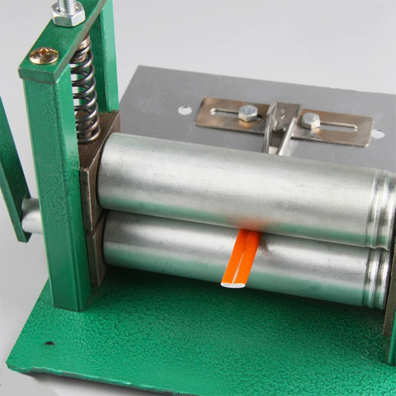 Manual Leather Stripper Glue Cylinder Machine Hand-Operated Small Leather Drawing Machine Sub-Layer Extension Machine