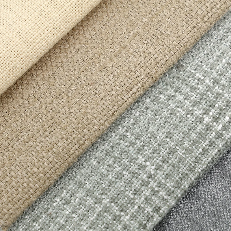 Solid Color Thickened Yarn Dyed Chenille Fabric Exquisite Linen Sofa Decorative Cloth Tablecloth Pillow Soft Bag Home Fabric DIY