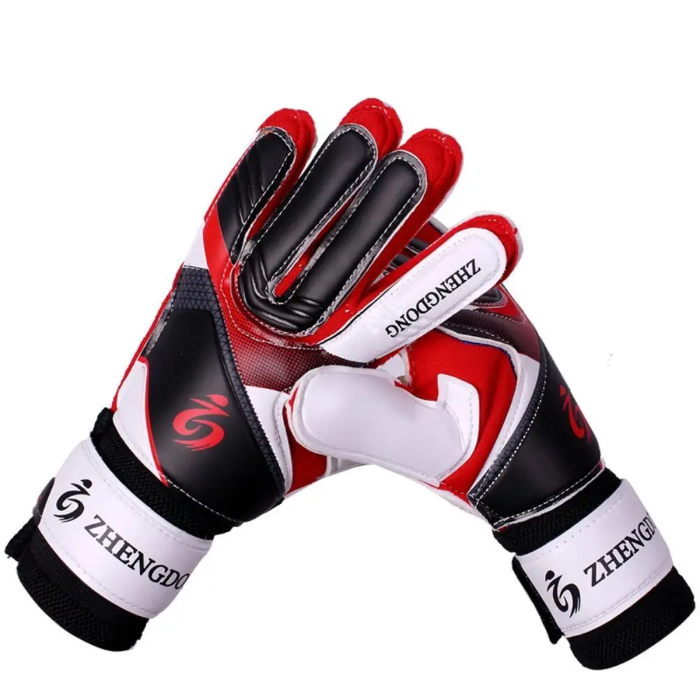 Wear-resistant Football Gloves Excellent Anti-slip Goalkeeper Gloves Non-Slip Thick Latex Football Training Gloves Children