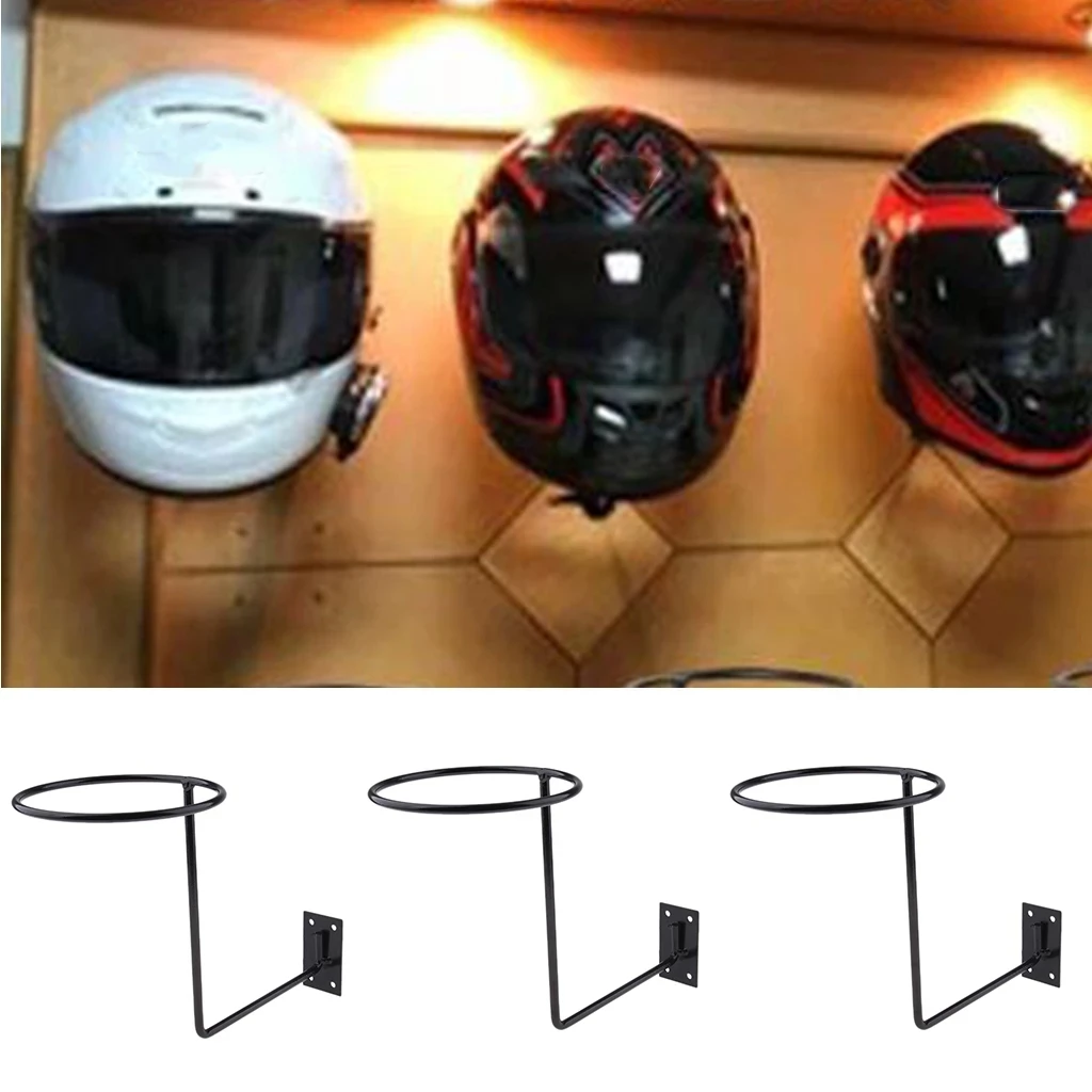 Aluminum Motorcycle Helmet Rack Wall Display Rack Storage Holder Motorcycle Motorbike Jacket Hanger Organizer