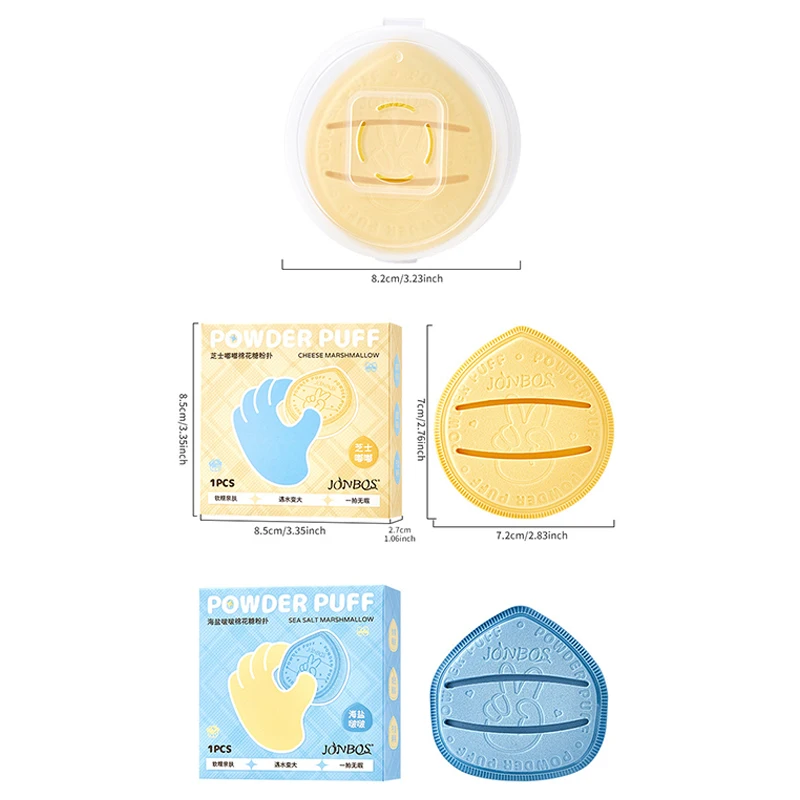 1 قطعة رشاقته سوبر لينة مسحوق نفخة الخطمي وسادة هوائية مسحوق نفخة إسفنجة لمستحضرات التجميل كلا الجافة والرطبة استخدام النساء ماكياج أداة