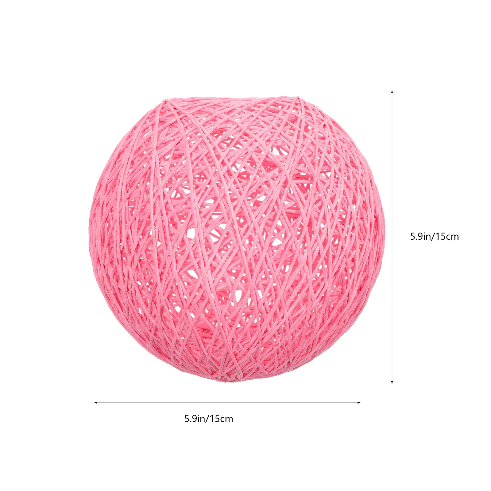Premium Paper Rattan Ball Lampshade for Indoor Hanging Ceiling Table Lamps Soft Light Diffuser Dust Protector Creative Home