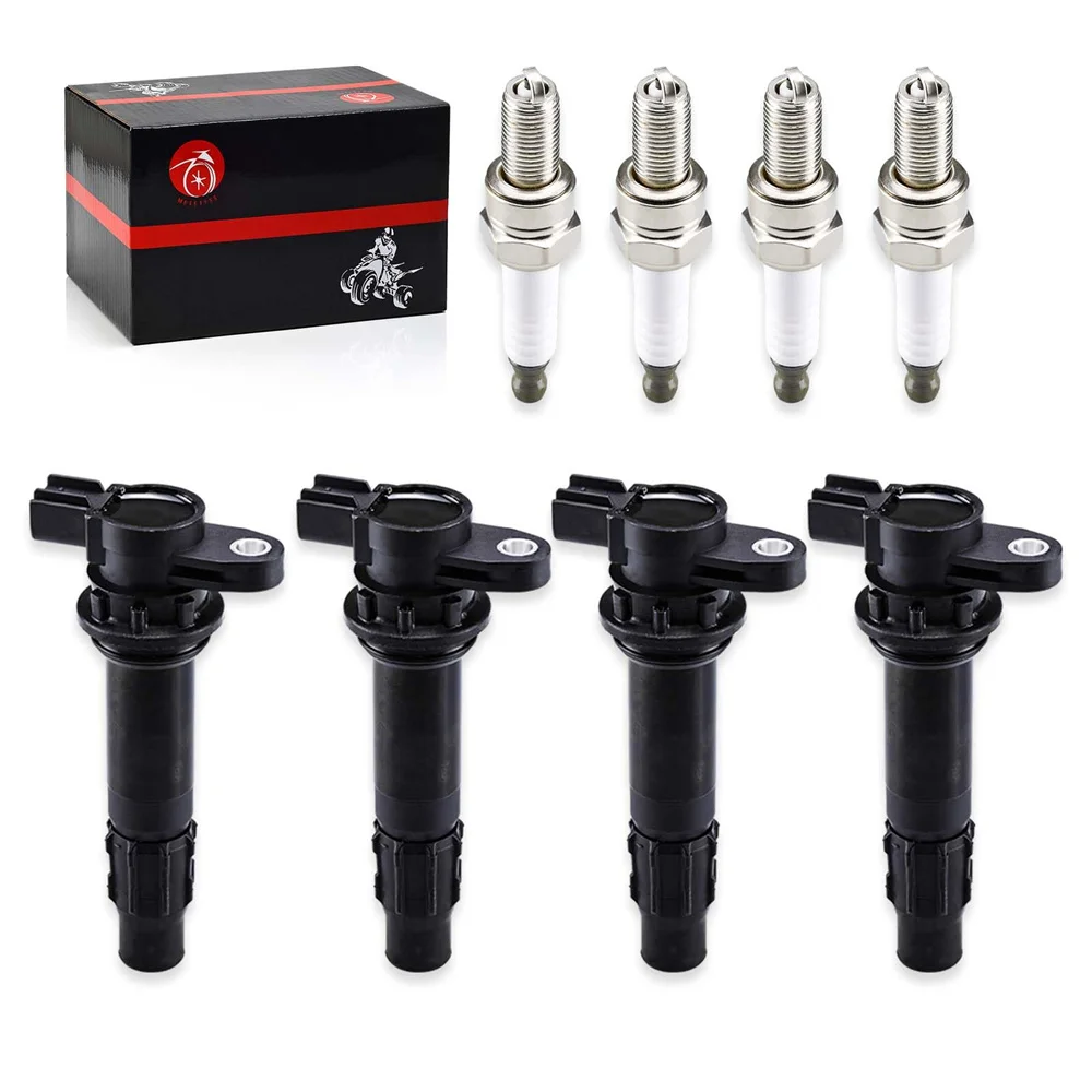 

Ignition Coils & Spark Plug 4Pcs For Yamaha Waverunner FX1000 VX1100 Boat AR210 230 232 FRT LAT1100 SR210 SX210 SRT1000 FAT1100
