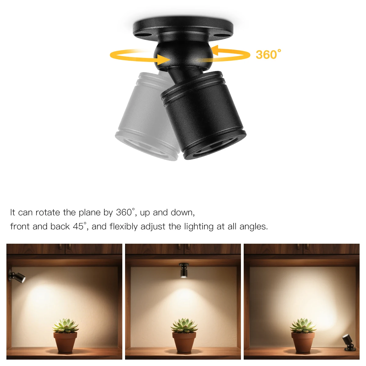 Picture 6: 1W 5V Mini USB LED Spotlight Indoor Lighting Surface Mounted Spot Lights For Showcase Cabinet Multicolor Choose