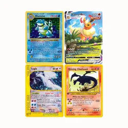 Pokémon บัตรสะสมเกมโฮโลแกรม, บัตรสะสมเกม Pokémon lugia Charizard HO-Oh machamp Foil บัตรพร็อกซี่ ptcg ของเล่นเด็ก