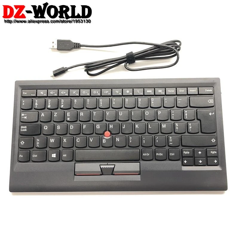 External Belgian Phone Tablet Keyboard for Lenovo ThinkPad KT-1255 With Bluetooth Function and Pointing Stick Mouse 03X8699