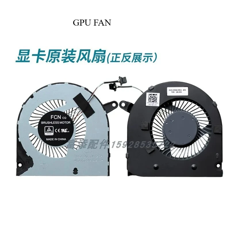 Ventilador de Repuesto para Laptop DELL G3-3590, Ventilador de CPU y GPU para Laptop Dell 2019 Gaming, Pieza de Reparación para Notebook