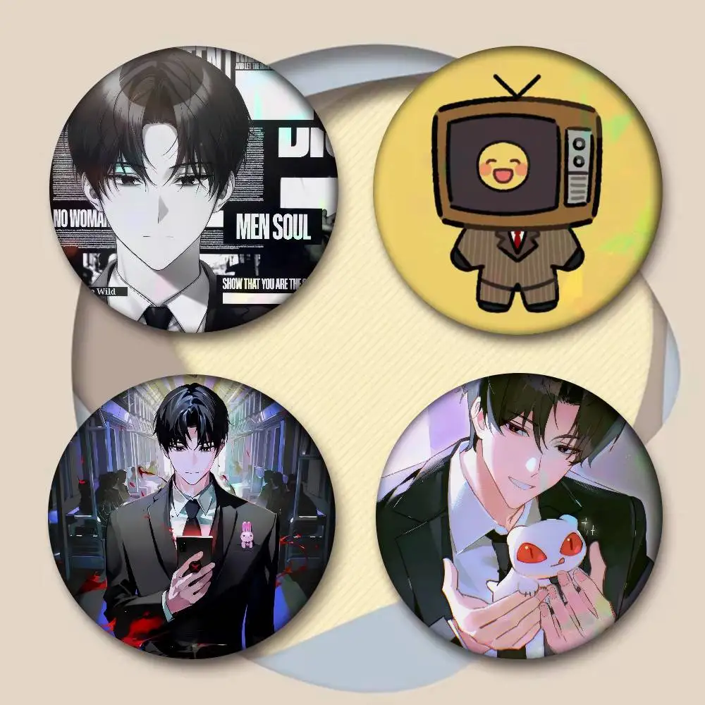 K-Kim S-Soleum Web Novel GSGW  New Brooches Soft Button Pin Funny Silly Gnarpy On A Skateboard Meme Badge Gamer Collection Gifts
