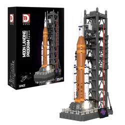 New Mini Space Launch System Rocket Building Blocks Compatible 10341 Aerospace Model Bricks Toys For Kids Adults Christmas Gift