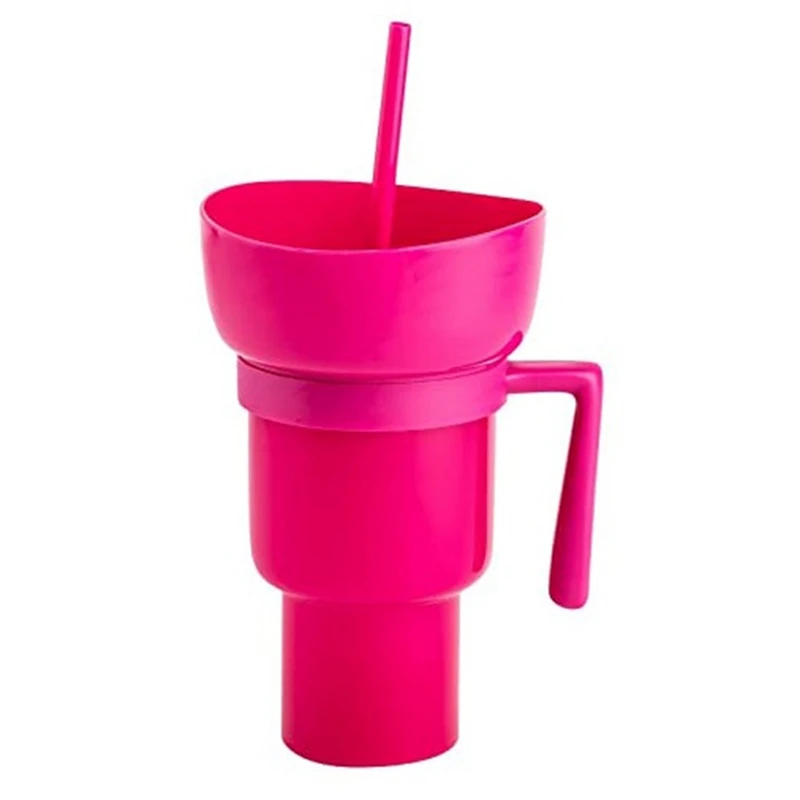 1PC Stadium Tumbler Popcorn Large Cup Snack Cup Multifunctional Cups 1000Ml