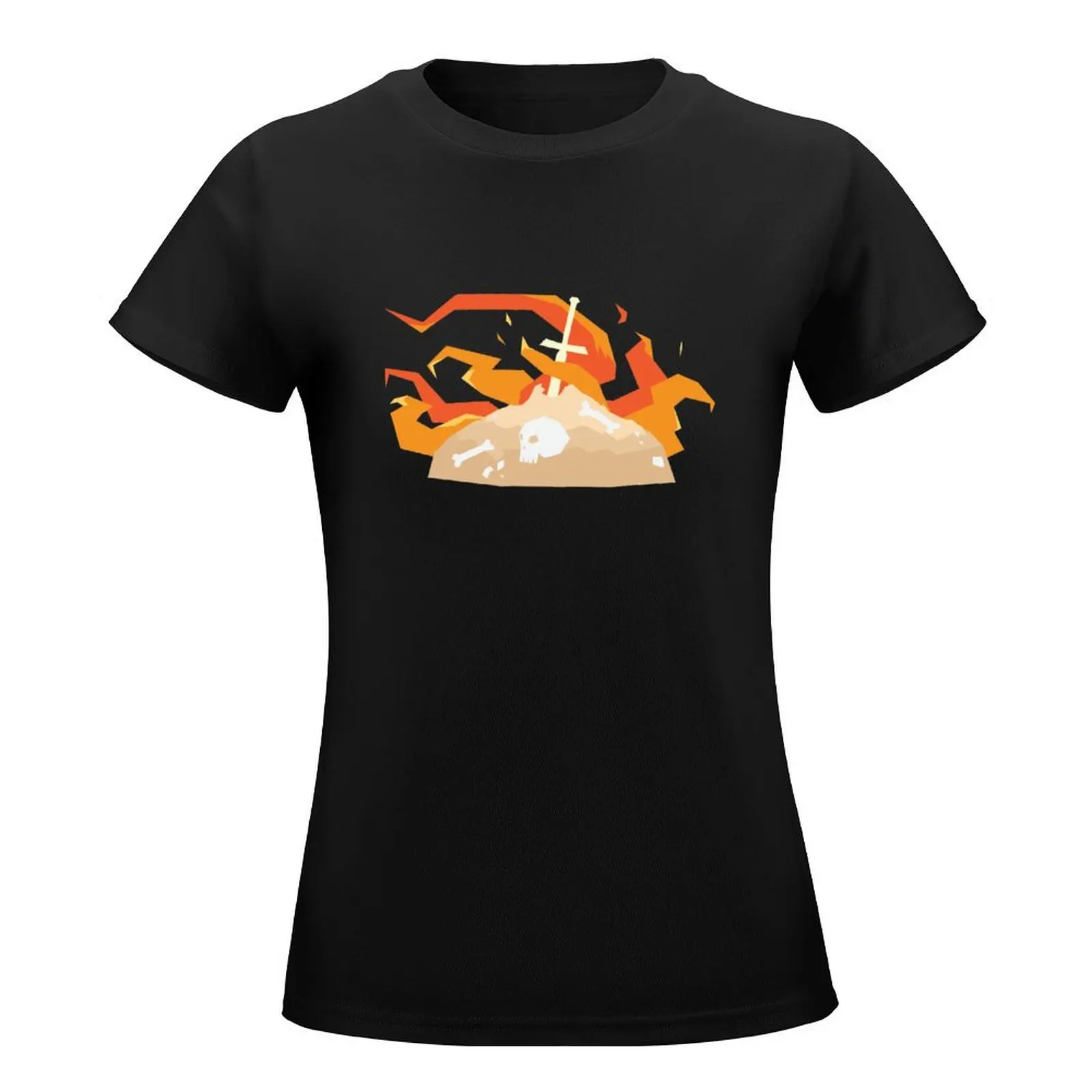 Bonfire of Souls T-Shirt anime clothes tops oversized woman t shirt