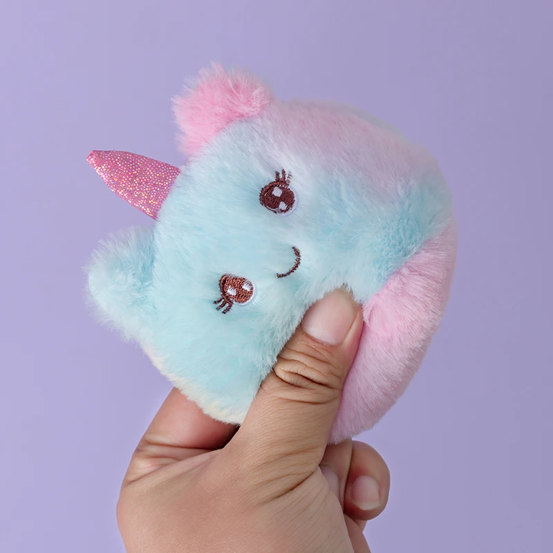 미니 유니콘 봉제 인형 장난감, 창의적인 베개, 레인보우 유니콘 푸딩 간식, 쿠션 어린이 선물, 5 개