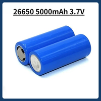 26650 5000mAh 3.7V Battery Lithium Rechargeable Batteries for Strong Light Flashlight Mining Lamp Wireless Microphone Power Tool