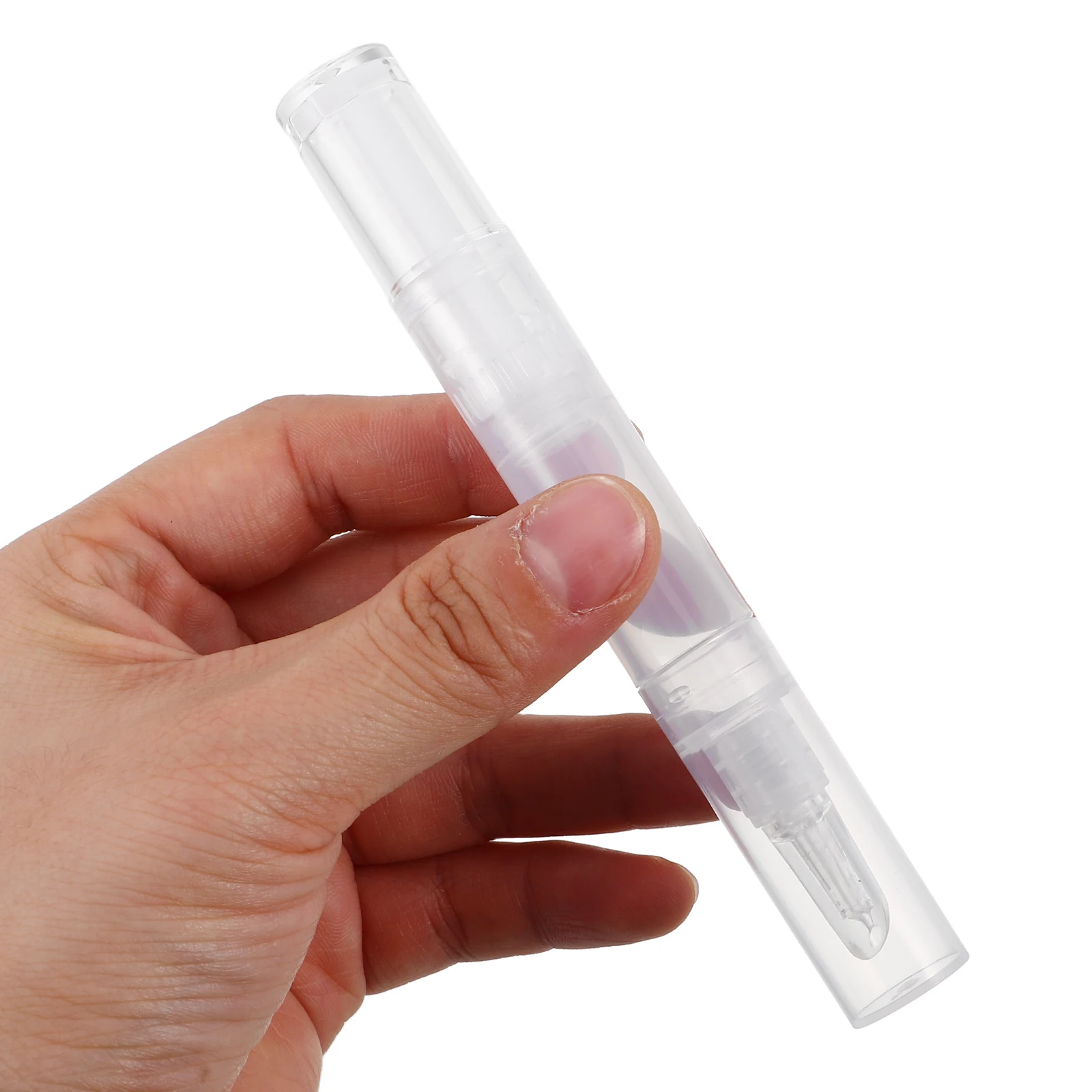 3pcs Empty Lip Gloss Pen Refillable Nail Nutrition Tube Cuticle Oil Applicator Travel Makeup Accessory Twist Design Leakproof