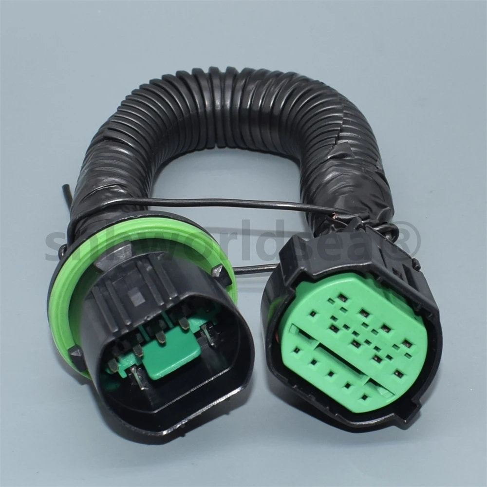 14 Pin GL301-14021 GL291-14021 Auto Headlight Waterproof Plug Adapter Car Lamp Light Connector Extension Wire Harness