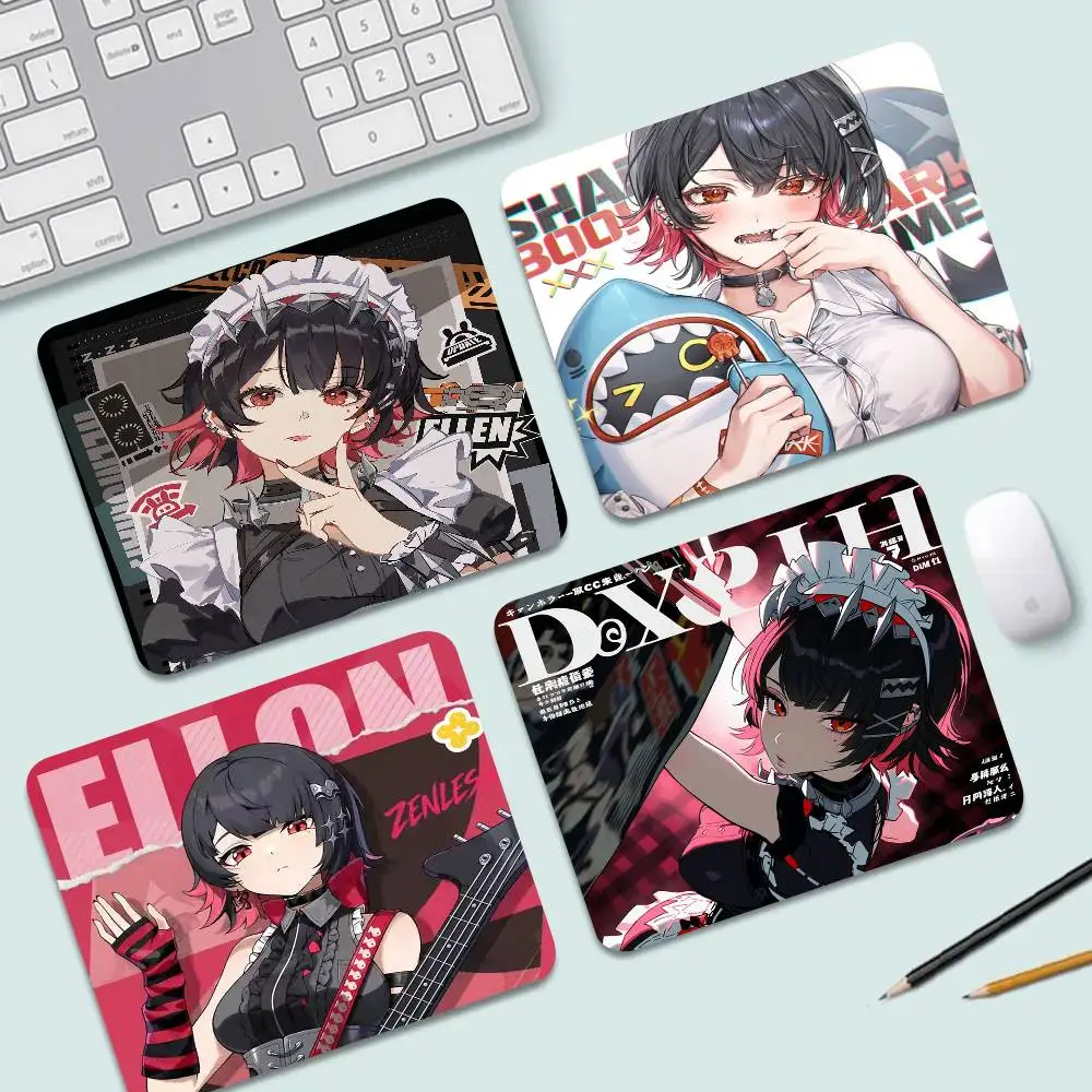 ZZZ Ellen Joe Game Zenless Zone Zero Game Small Mousepad Computer Desk Mat Table Keyboard Pad Laptop Cushion Non-slip Deskpad