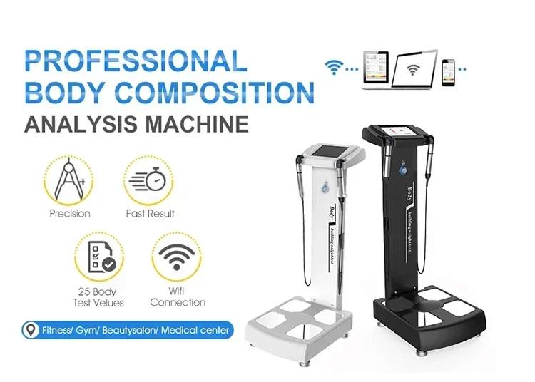 Macchina per l'analisi del corpo Bmi, assistenza sanitaria professionale, test del peso, composizione del grasso con WIFI, stamp