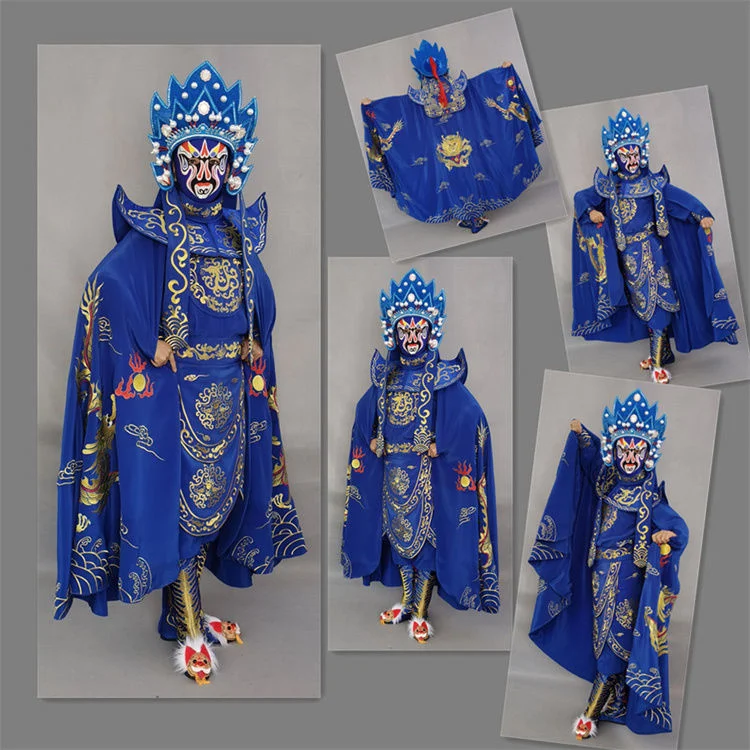 Longze completo Sichuan Opera Face change abbigliamento riunione annuale Performance abbigliamento ricamato consegnato al palcoscenico didattico