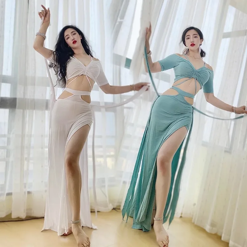 Customized Belly Dance Costumes Practice Dress 2025 New Set Beginner Modal Oriental Dance Dress Female Top Skirt