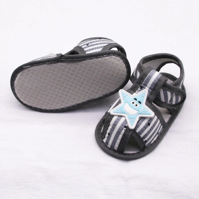 Pasgeboren Baby Sandalen Cartoon Katoenen Schoenen Strepen Casual Schoenen Eerste Wandelaars Pasgeboren Zachte Zool Peuter Wieg Schoenen 0-18M