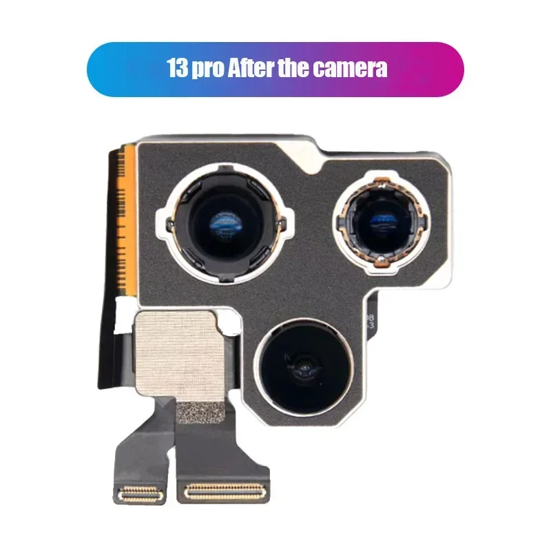 Rear Camera For iPhone 14 15 Promax plus Back Camera Rear Main Lens Flex Cable Camera For iphone 12 13 pro max Original