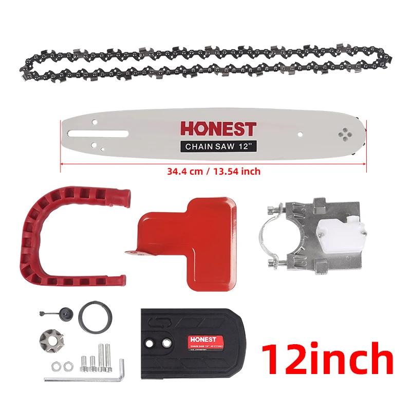12/16 Inch Electric Saw Bracket Set M14 Angle Grinder Converted to Electric Chainsaw Adapter Tool Portable Conversion Head Kits