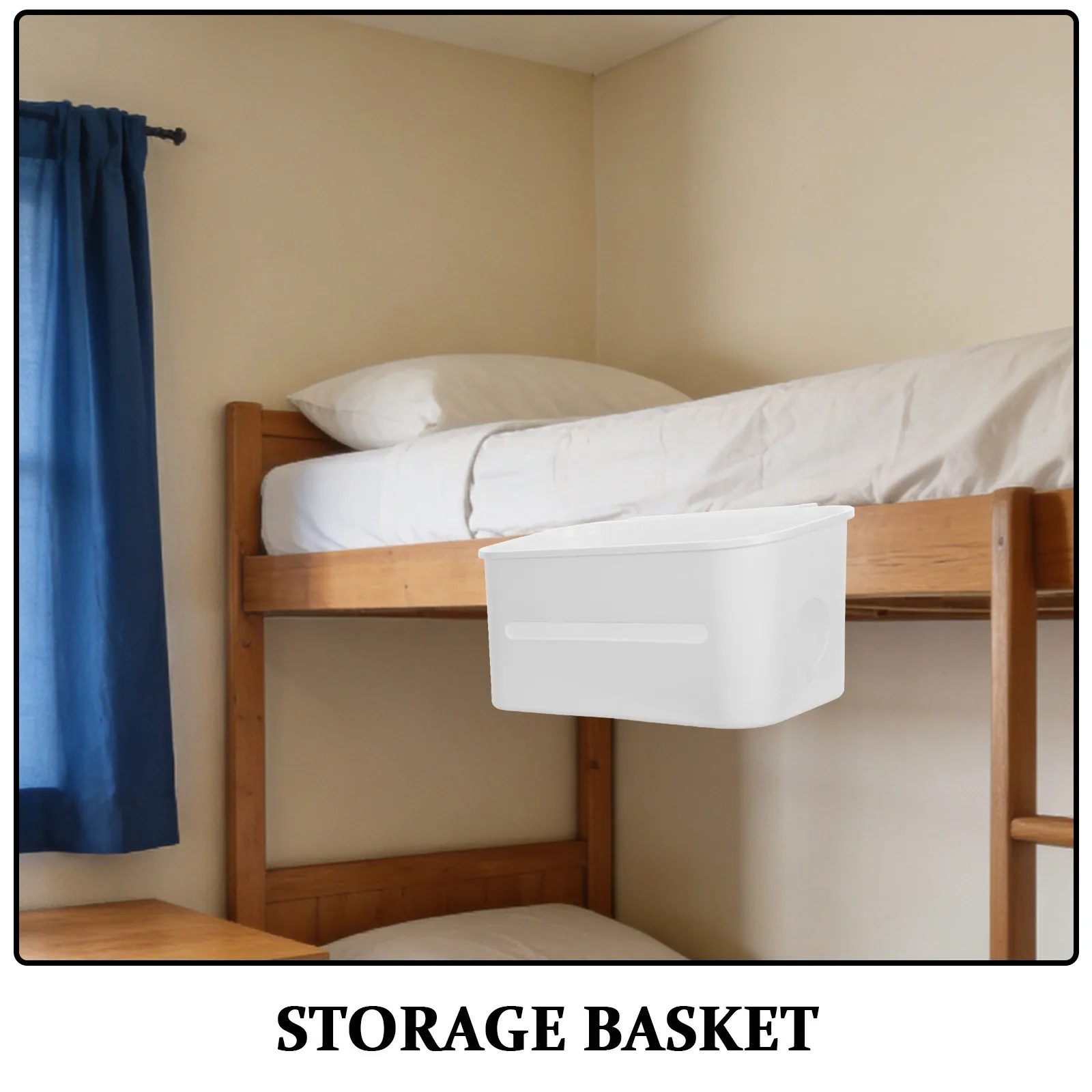 Baby Bedside Hanging Storage Basket Crib Diaper Organizer Hanging Nursery Storage Basket Newborn Essentials Changing Table view 6