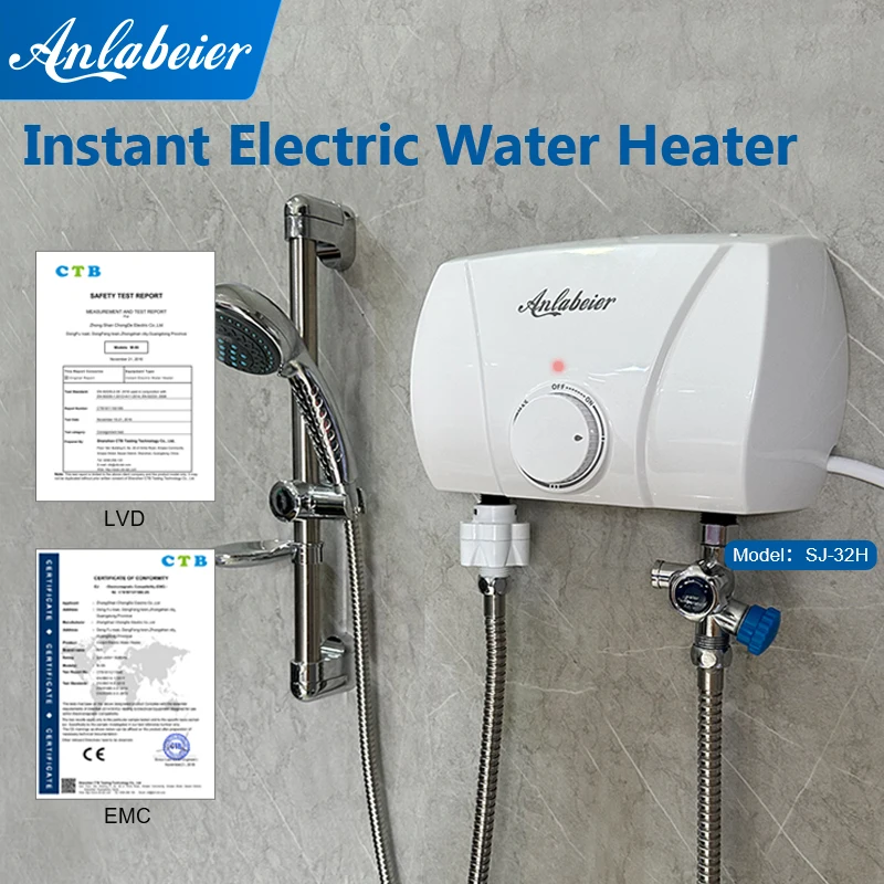 سخان كهربائي من الشركة المصنعة شحن سريع سخان مياه فوري بدون خزان LED الأكثر مبيعًا منتج بلاستيكي منزلي هندي