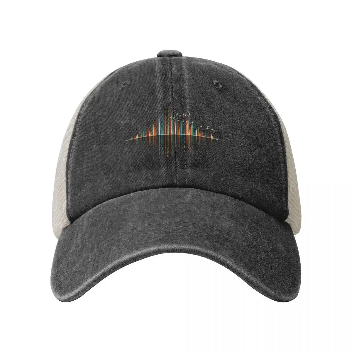 Nature's Music - Sound Wave Cowboy Mesh Baseball Cap foam party Hat Custom Cap Man Women's