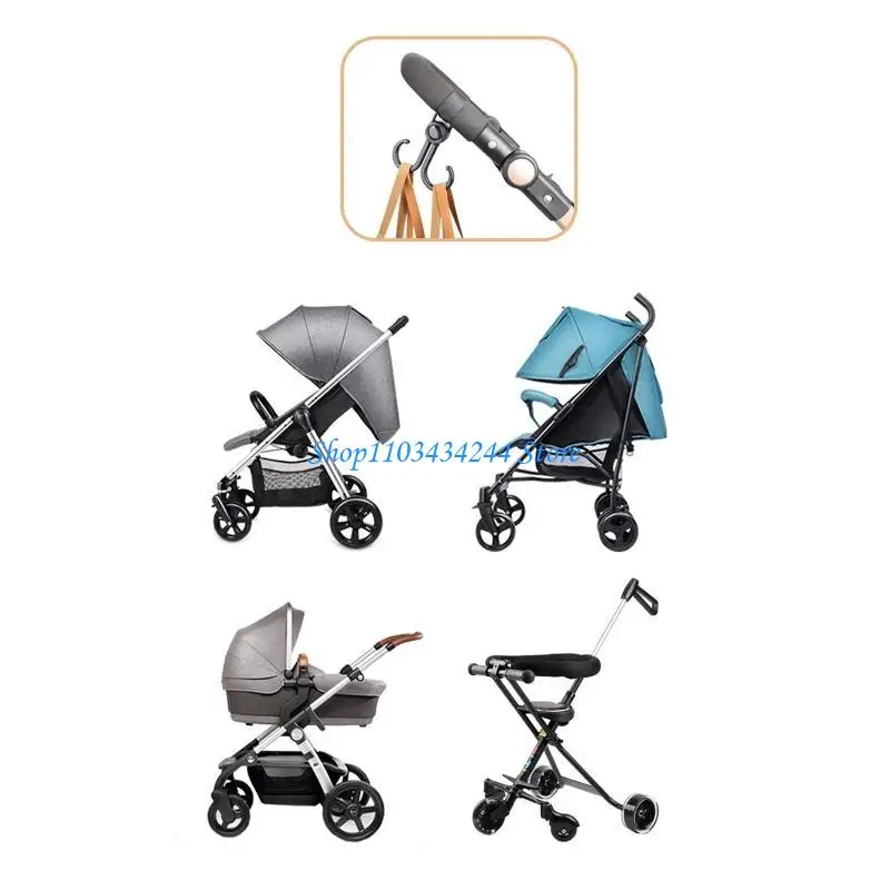 

G2TC Baby Stroller Double Hook Hanger Set of 2 Outdoor Traveling Hanging Shopping