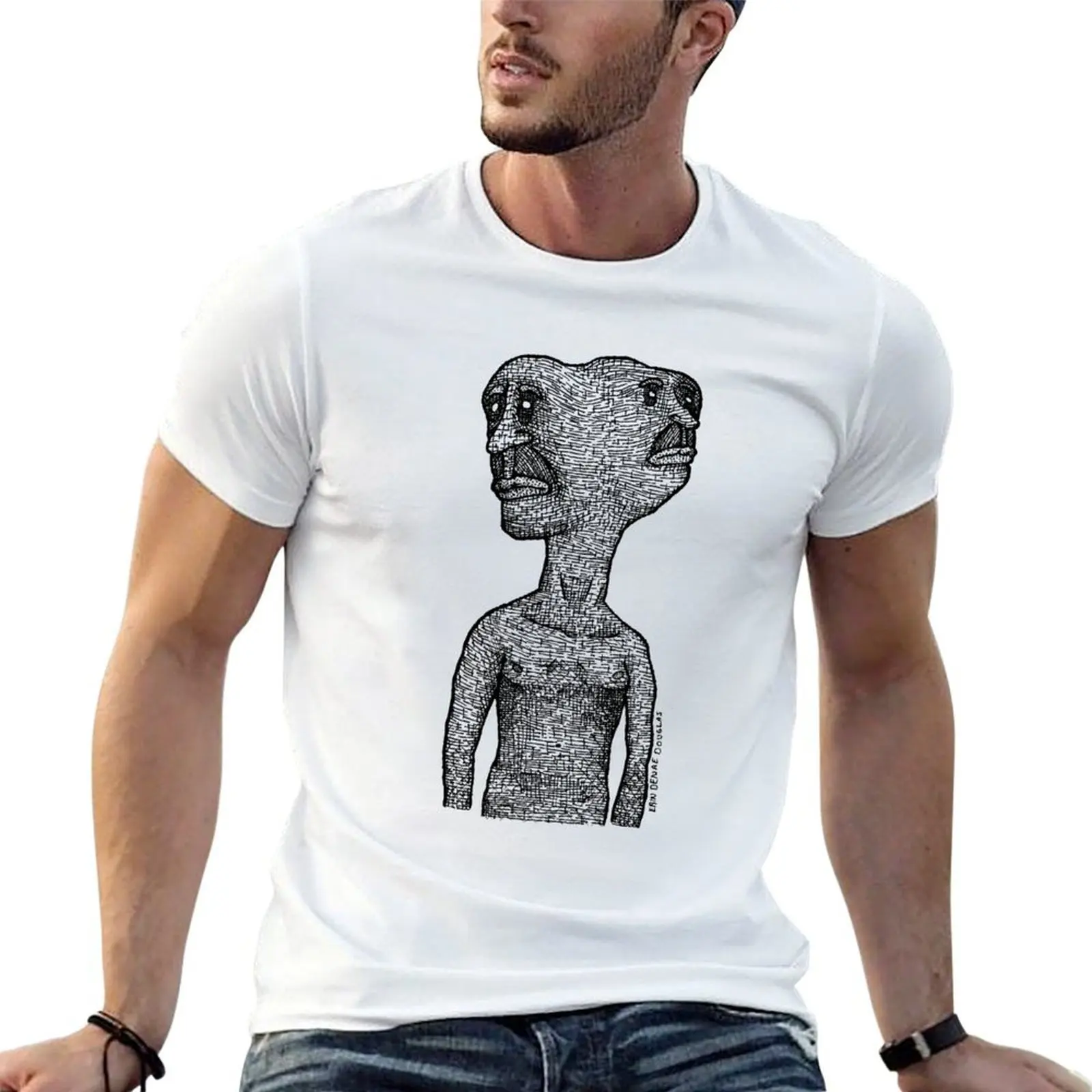 

two face T-Shirt cotton t shirt man funny t shirts dark humor T-Shirt