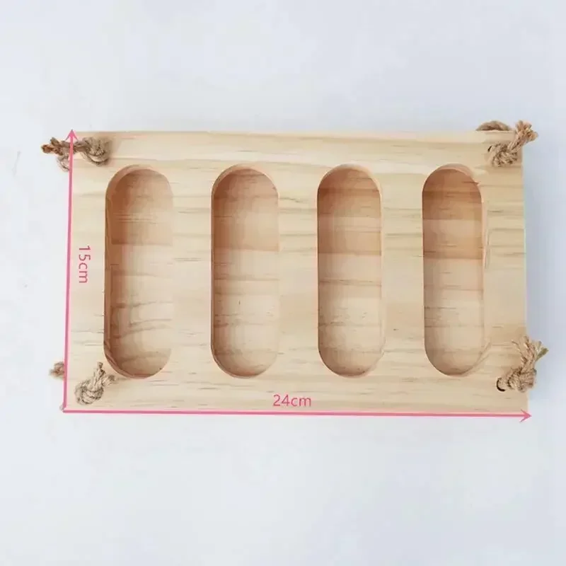 1pc Hay Rack Foldable Wooden Hay Feeder Hay Manger For Bunny Guinea Pig Chinchilla Small Pet Feeding Supplies