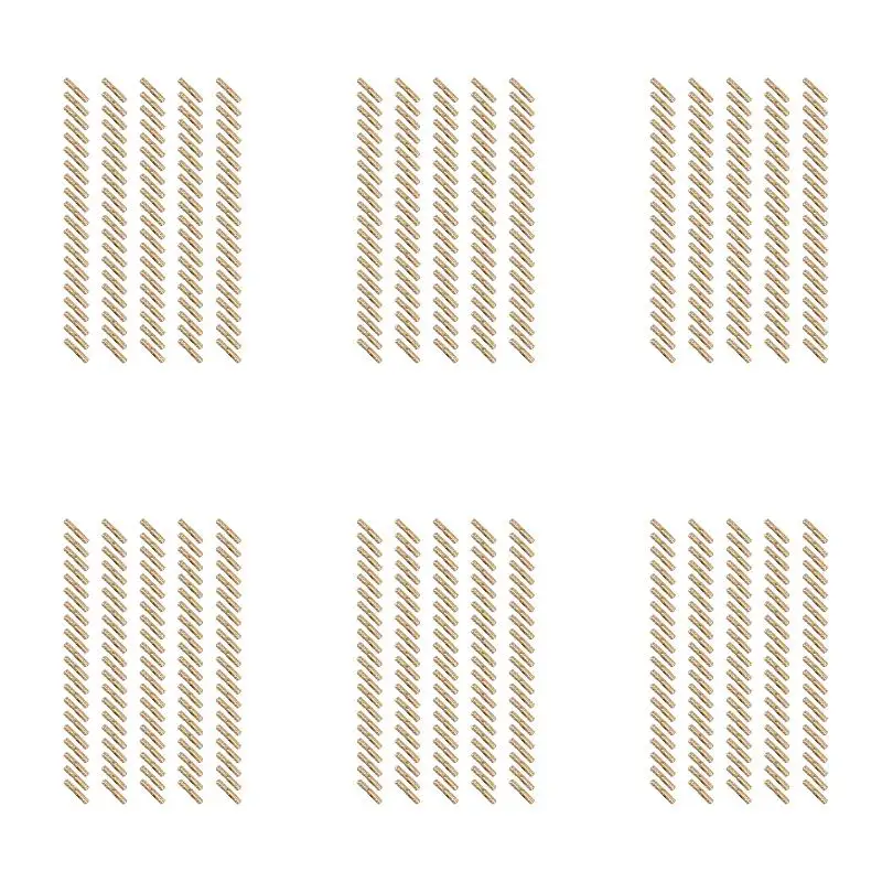 6Pack X(Brass Concealed Hinges 100Pcs 4X20mm for Jewelry Wood Boxes Cabinet Furniture Hinge Hardware