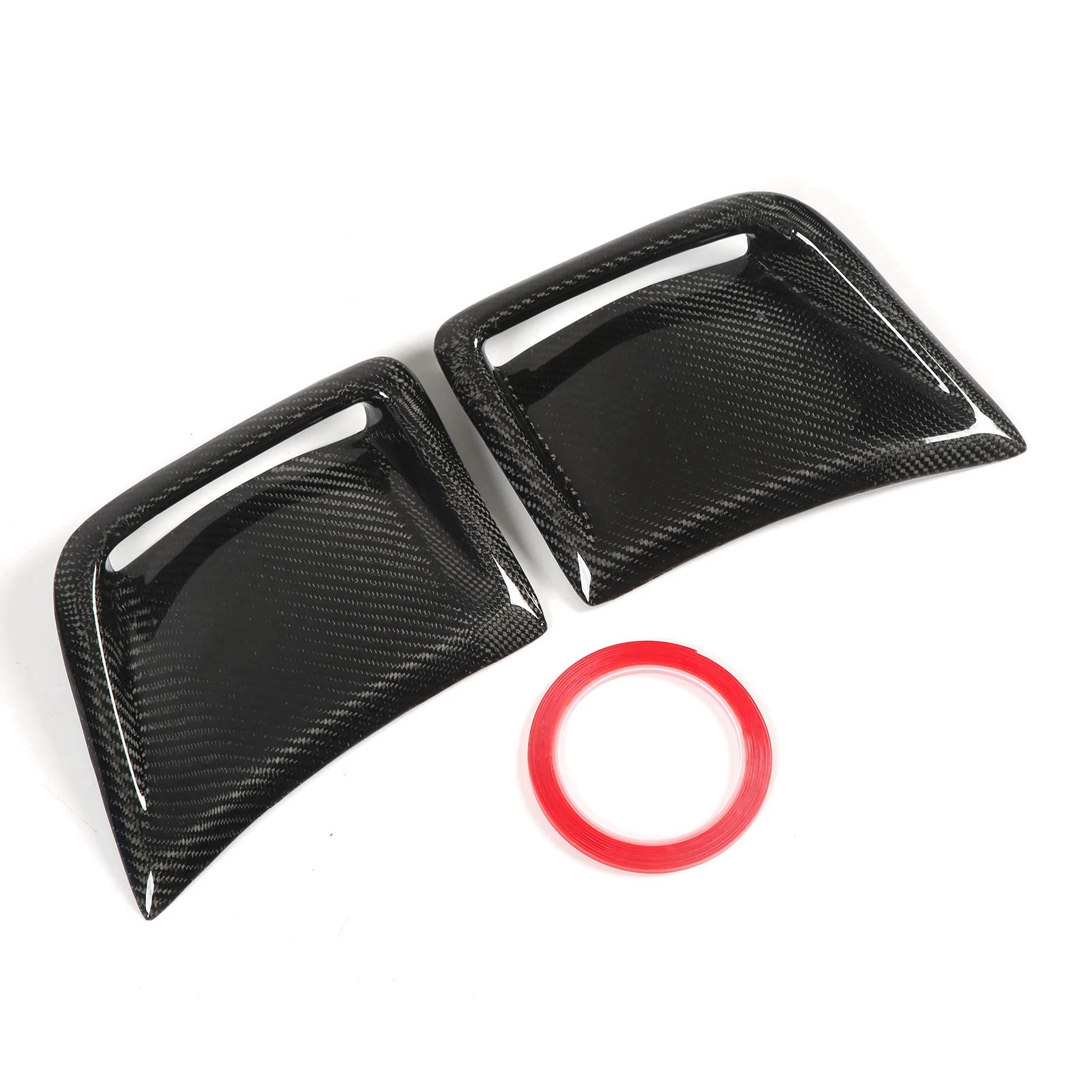 

Carbon Fiber Front Bumper Side Vent Cover Replacement for STI WRX GRB Wagon 10th 2008‑2014 Front Bumper Side Vent Trim Cover