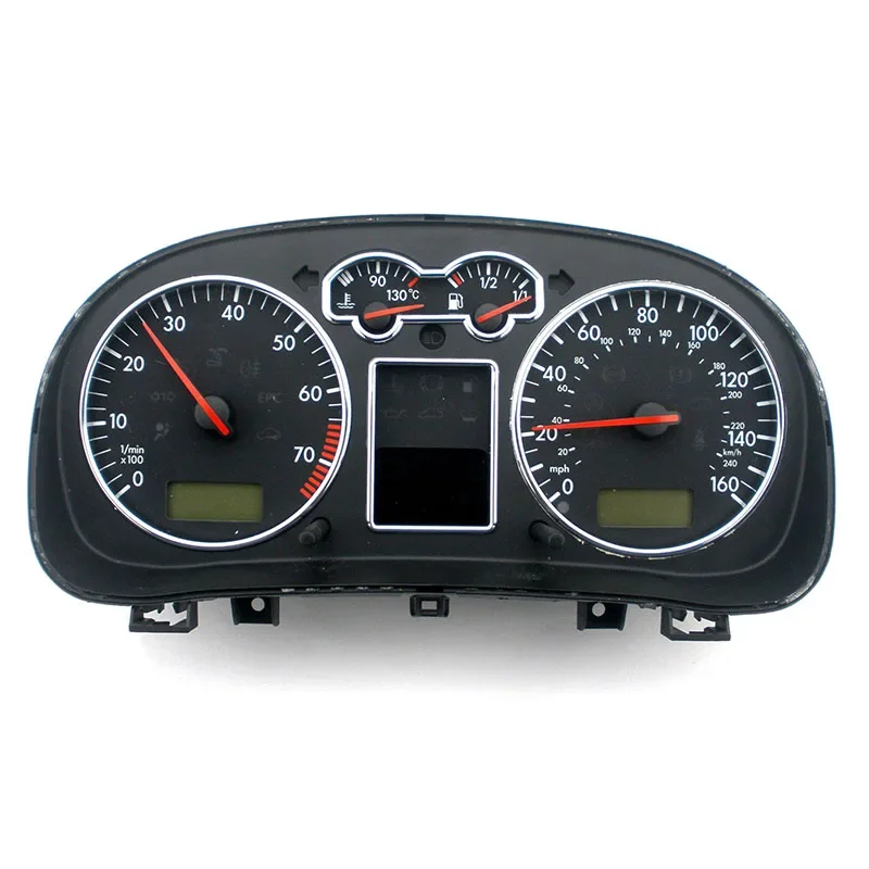 Car Plastic Speed Meter Decor Matt Chrome Gauge Cluster Bezal Dashboard Dial Ring For VW MK4 Golf 4 Jetta 4 GTI GLI V6 4 Motion