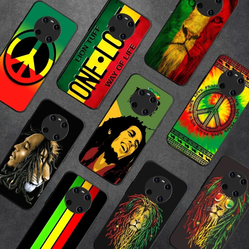 Bob Marley Rasta Lion Phone Case For Huawei Y9 6 7 5 Prime Enjoy 7s 7 8 plus 7a 9e 9plus 8E Lite Psmart Shell