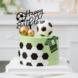 Cake Topper Decorations Soccer Game Boy Party Football Happy Birthday Party Supplies Children Party Decoration Accessories