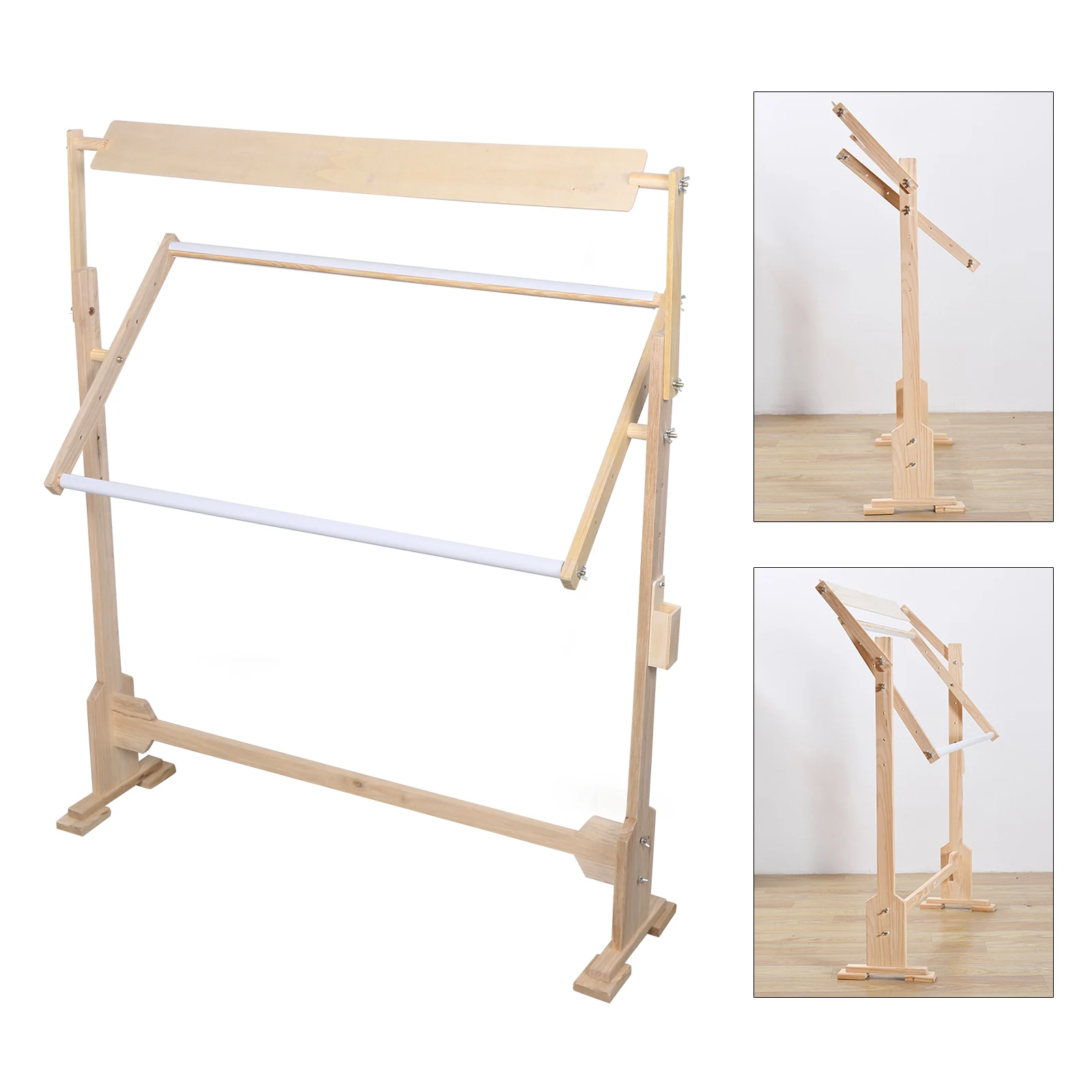 40cm Adjustable Solid Wood Cross Stitch Rack Embroidery Frame Wooden Stand Desktop Cross Stitch Frame