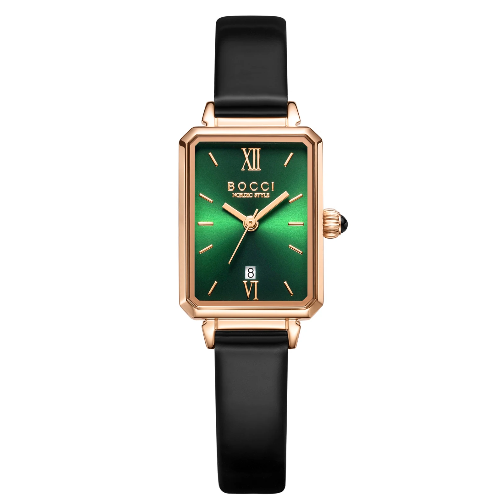 ساعة BOCCi النسائية الأصلية - ساعة مربعة مقاومة للماء مستوحاة من الرجعية للطلاب، ساعة يد للسيدات ذات علامة تجارية #3