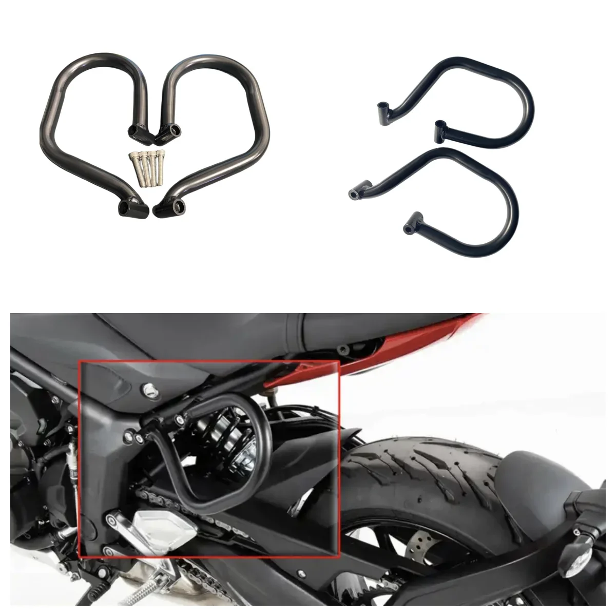 New For Triumph TrentI 660 Motorcycle Rear Fall Arrest Bracket Accessories Rear Bumper Special Rear Body Guard Bar Body Guard Ba