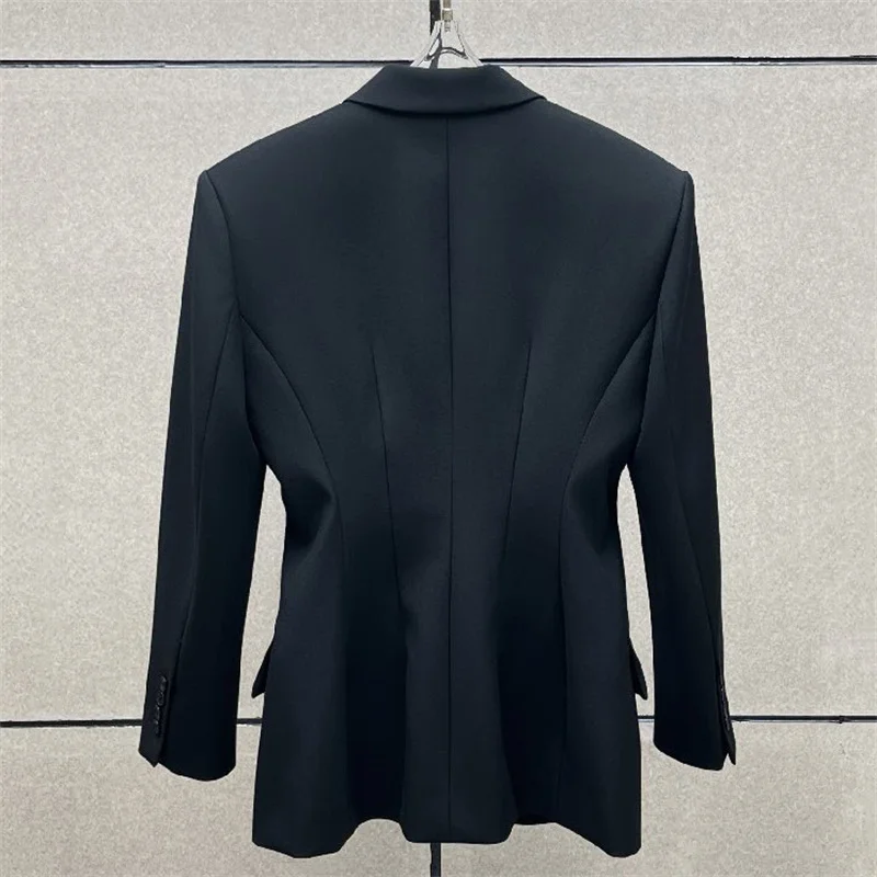 women's jacket 2026 winter new double breasted slim fit women's suit jacket Casual women's coat women's outerwear y2k blazer