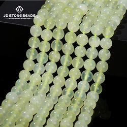 4A Natural Mountain Jade Bead Smooth Loose Spacer Xiuyan Jade 4 6 8 10mm For Jewelry Making Diy Necklace Bracelet Accessory
