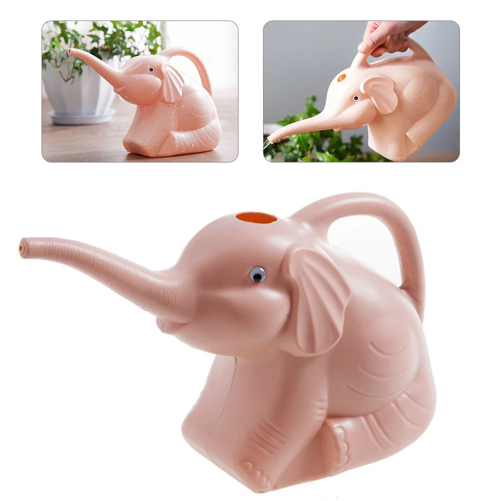 

Elephant Watering Can Pink Plastic Child Toy Indoor Plants Gardening Tool Sprinkler Pot Excellent Effect Suitable Outdoor Use