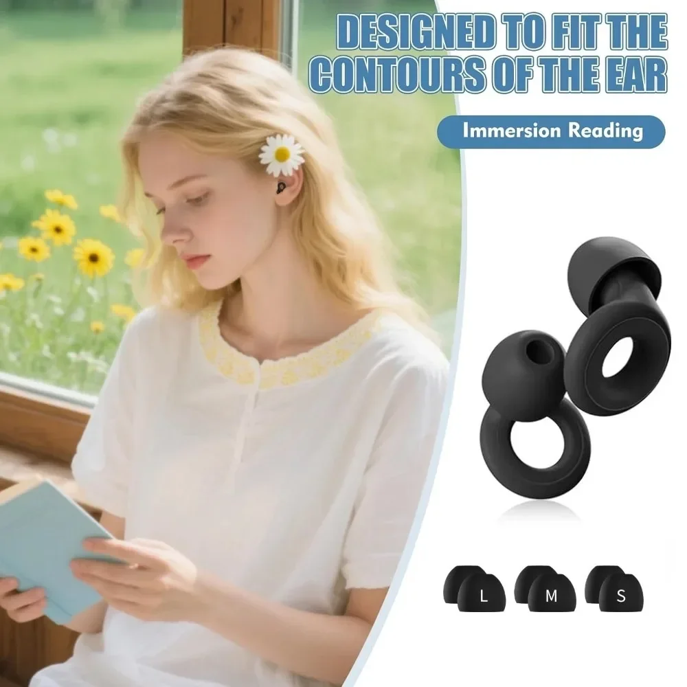 New Portable Silicone Ear Plugs Stylish Certified Hearing Protection for Concerts Musicians Sports High Fidelity Noise Reduction
