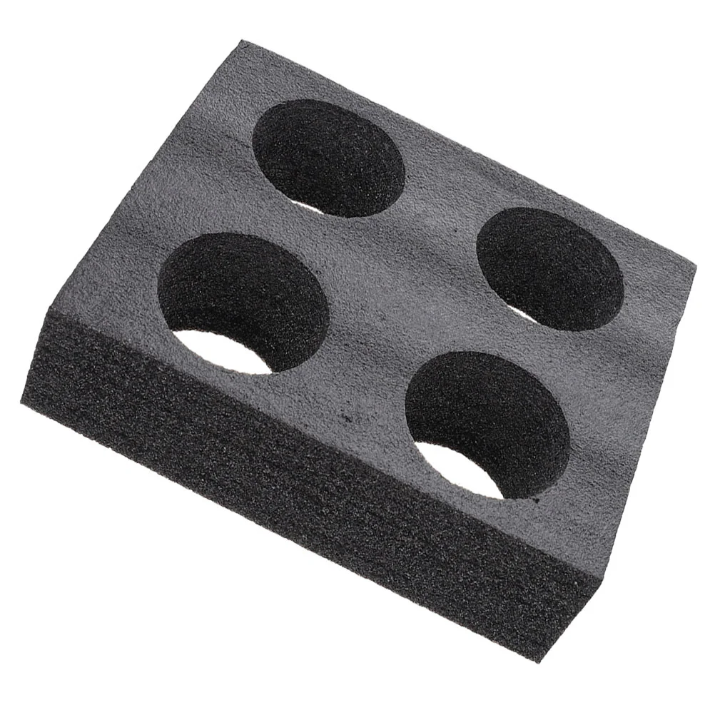 

1 Pcs Black 4 Hole Tea Cup Holder Tray Takeout Cup Carrier for Restaurant Cafe Smoothie Shop Outdoor Drink
