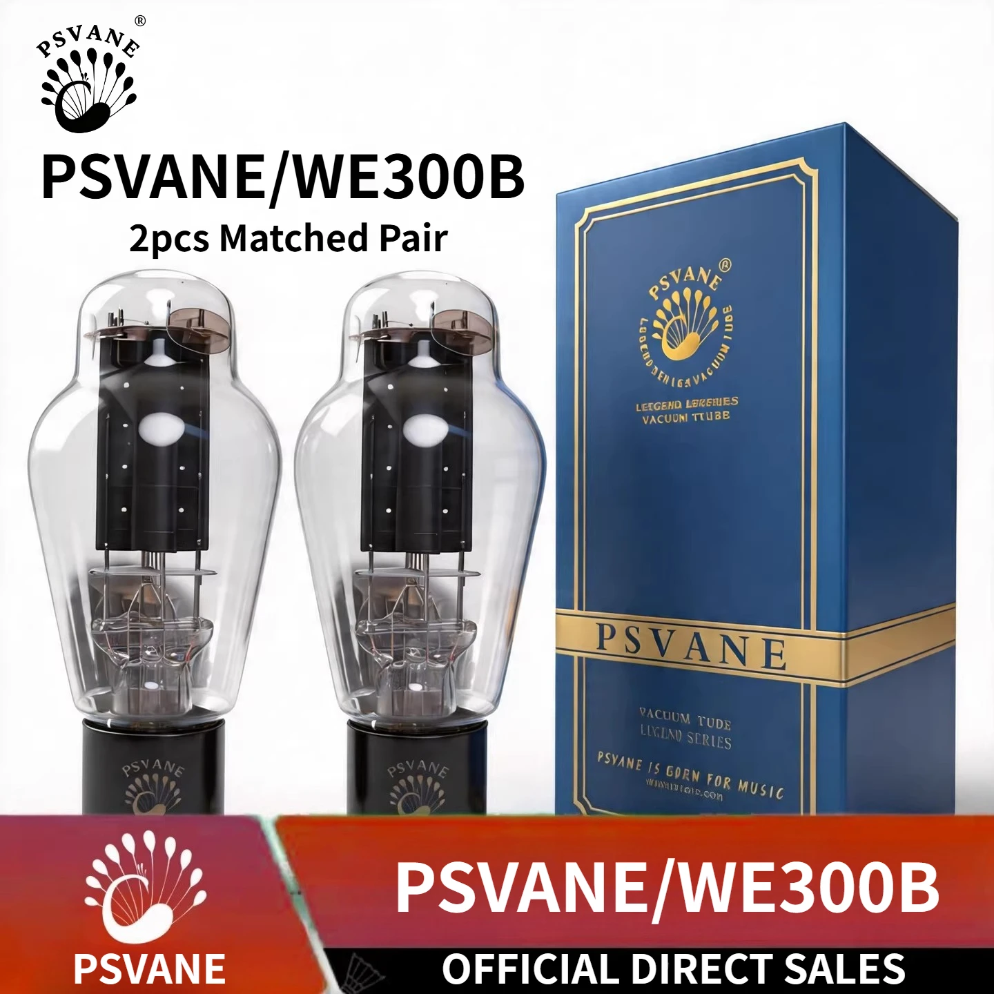 

PSVANE Legend Series WE300B Vacuum Tube , Patented Suspended Core, Hi-Fi Vocal Enhancement Tube Amplifier